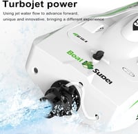 Goolsky RC Hajó 2.4GHz 30km/h Brushless Turbómotor Vízálló Versenycsónak 7