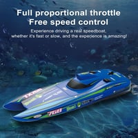 Goolsky RC Hajó 2.4GHz 30km/h Brushless Turbómotor Vízálló Versenycsónak 3