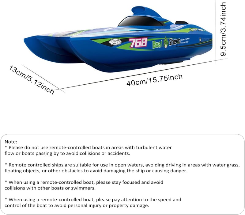 Goolsky RC Hajó 2.4GHz 30km/h Brushless Turbómotor Vízálló Versenycsónak