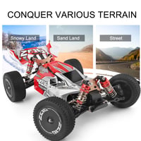 Goolsky Wltoys XKS 144001 RC Autó 60km/h 1/14 4WD Verseny Buggy Piros 4