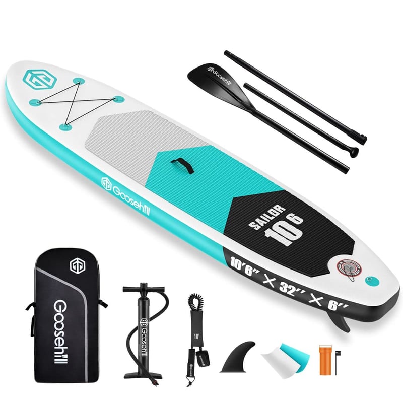 Nafukovací SUP paddleboard Goosehill Sailor, dvojvrstvový - zelený