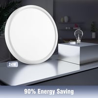 GOOSKI 24W LED Mennyezeti Lámpa Mozgásérzékelővel, 4000K Semleges Fehér, Lapos Design 5