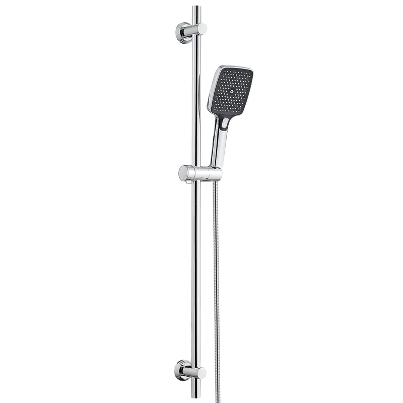 Bară de duș Görbach cu duș de mână, Bară suport duș din oțel inoxidabil 100 cm, Crom