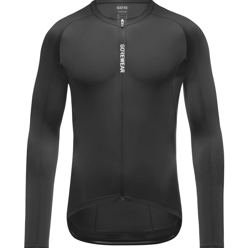 Pánsky cyklistický dres s dlhým rukávom GORE WEAR Spinshift - čierny, veľkosť L (EU)
