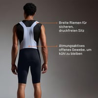 Pantaloni scurți de ciclism cu bretele pentru bărbați GORE WEAR Spinshift - Negru, mărimea L (EU) 5