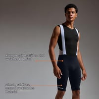Pantaloni scurți de ciclism cu bretele pentru bărbați GORE WEAR Spinshift - Negru, mărimea L (EU) 4
