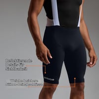 Pantaloni scurți de ciclism cu bretele pentru bărbați GORE WEAR Spinshift - Negru, mărimea L (EU) 6