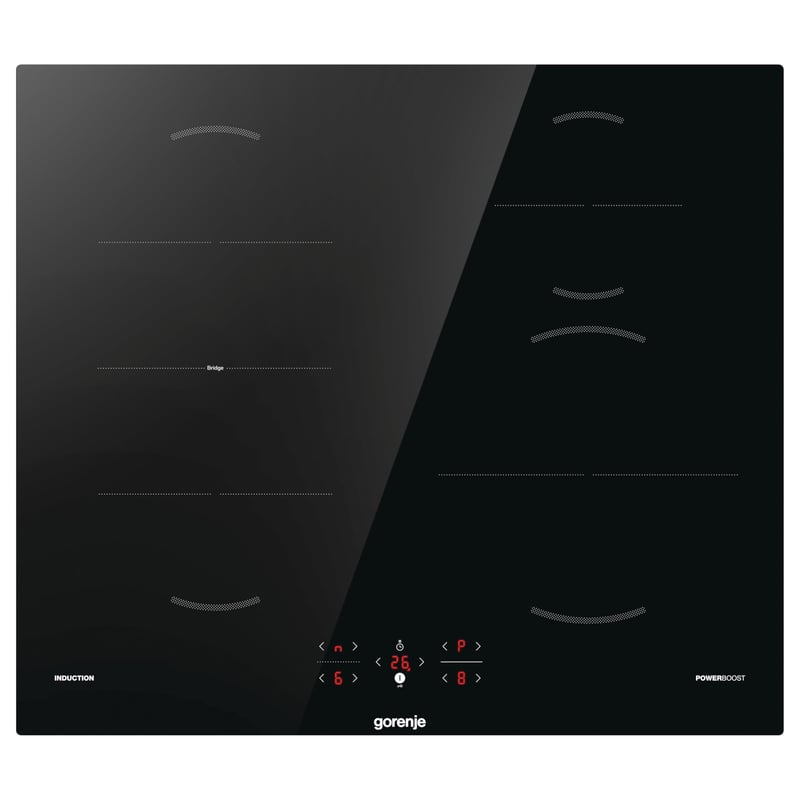 Gorenje GI621FMC Indukciós Főzőlap Üvegkerámia BridgeZone TouchControl PowerBoost Timer Gyerekzár Maradékhő Jelző Fekete