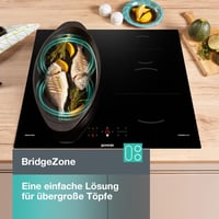 Gorenje GI621FMC Indukciós Főzőlap Üvegkerámia BridgeZone TouchControl PowerBoost Timer Gyerekzár Maradékhő Jelző Fekete 8