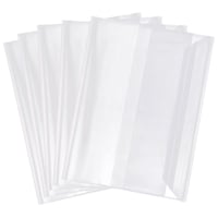 GORGECRAFT 10 bucăți coperți de carte reglabile, din plastic transparent, 21,5 x 15,8 cm, impermeabile, cu bandă autoadezivă, pentru caiete, manuale și cărți de buzunar 1