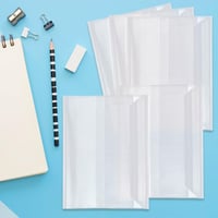 GORGECRAFT 10 bucăți coperți de carte reglabile, din plastic transparent, 21,5 x 15,8 cm, impermeabile, cu bandă autoadezivă, pentru caiete, manuale și cărți de buzunar 7