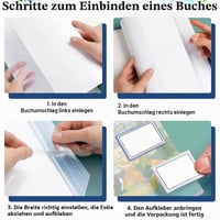 GORGECRAFT 10 bucăți coperți de carte reglabile, din plastic transparent, 21,5 x 15,8 cm, impermeabile, cu bandă autoadezivă, pentru caiete, manuale și cărți de buzunar 5