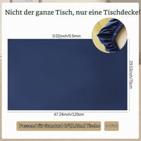 GORGECRAFT Elastický piknikový obrus 2 ks, vodoodolný obdĺžnikový obrus na skladací stôl s dĺžkou 120 cm, prateľný, polyester a spandex, do interiéru aj exteriéru 2