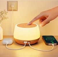 Görvitor érintésérzékeny asztali lámpa USB töltéssel, 8 szín, dimmer, éjszakai fény 1