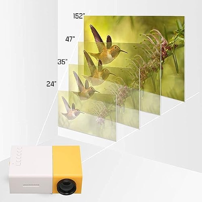 Goshyda 1080P hordozható projektor HDMI USB AV okostelefonhoz
