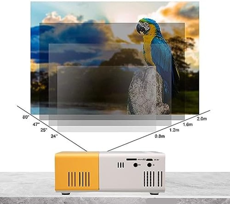Goshyda 1080P hordozható projektor HDMI USB AV okostelefonhoz