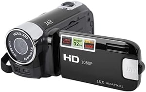 Goshyda 4K 48MP videokamera DV felvevő, 2,7"-os forgatható kijelzővel, 16x zoom - fekete