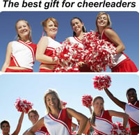 Gosknor 2db Pompom Tartó Állítható Cheerleading Kiegészítő Piros Fekete 6