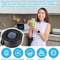 Gosknor Vitamix csere fedél 64 oz alacsony profilú keverőedényhez - fekete 7