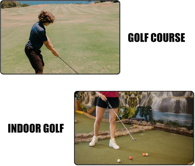 Gosknor Golf Edzőfogás Balkezes Játékosoknak - Csúszásmentes Swing Tréner Fekete Színben Kezdők és Profi Golfozók Számára