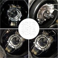 Gosknor Univerzális Rugós Klipszek Autó Izzótartóhoz 24db - H1/H3/H4/H7 Fényszóró Rögzítő Kapcsok 12 Típus 7