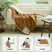 GOTCOZY Elektromos Takaró 130x180cm 6 Fokozat Időzítő Biscuit 3