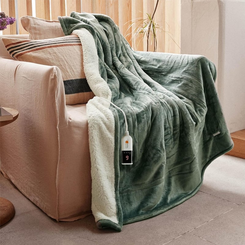 GOTCOZY Elektromos Takaró 130x180cm 6 Fokozat Időzítő Mosható Fűtőtakaró