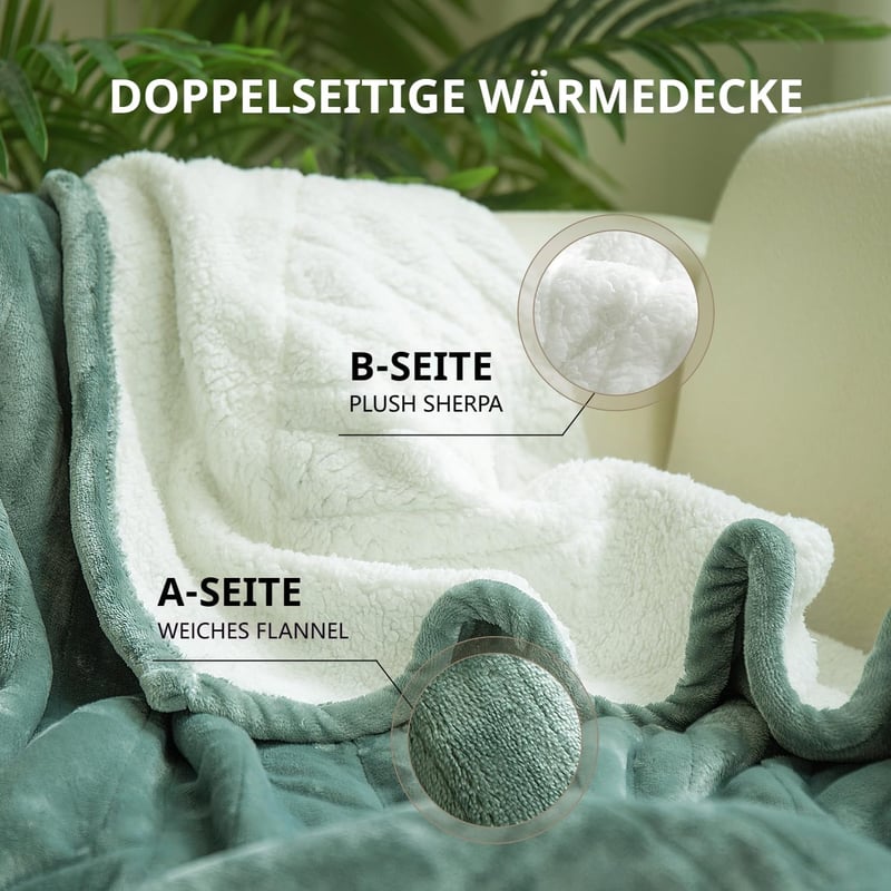 GOTCOZY Elektromos Takaró 130x180cm 6 Fokozat Időzítő Mosható Fűtőtakaró