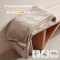 GOTCOZY Elektromos Takaró 130x180cm 6 Fokozat Időzítő Mosható Fűtőtakaró 3