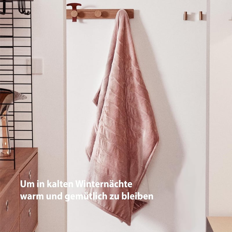 GOTCOZY Elektromos Takaró 130x180cm Puha Plüss 6 Fokozat Időzítő Túlmelegedés Védelem