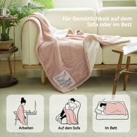 GOTCOZY Elektromos Takaró 130x180cm Puha Plüss 6 Fokozat Időzítő Túlmelegedés Védelem 3