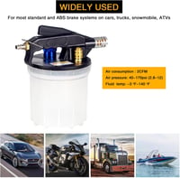 GOTLUCK Féktöltő Légnyomásos 2L Fékvédelem Szilikon Csővel és Adapter Készlet 5