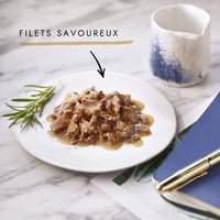 Gourmet Perle Duo des Meeres mokra hrana za mačke s okusima lososa, kolje, srdele i tune – 12 x (4 x 85 g) svježih vrećica za odrasle mačke 6