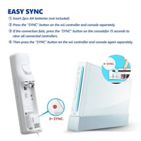 GOUYESHO Wii/Wii U Vezérlő Nunchuck Motion Plus 2 Pack Piros Fehér 3