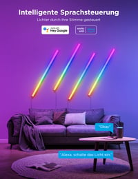 Lampă de perete Govee LED Glide RGBIC, iluminat pentru gaming și streaming, pachet de 6 bucăți 3