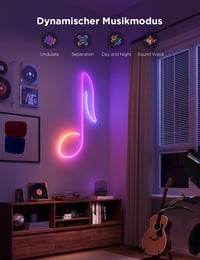 Govee Neon Rope Light 2 RGBIC LED neónový pás 5 m, mapovanie tvarov, DIY dizajn, kompatibilný so SmartThings, Matter, Alexa a Google Assistant, g 5
