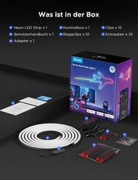 Govee Neon Rope Light 2 RGBIC LED neónový pás 5 m, mapovanie tvarov, DIY dizajn, kompatibilný so SmartThings, Matter, Alexa a Google Assistant, g 7