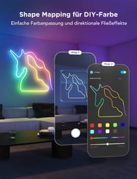 Govee Neon Rope Light 2 RGBIC LED neónový pás 5 m, mapovanie tvarov, DIY dizajn, kompatibilný so SmartThings, Matter, Alexa a Google Assistant, g 2
