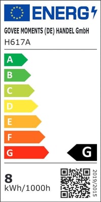 Bandă LED Govee RGBIC 5 m, Control pe segmente, Sincronizare cu muzica, Iluminare RGB multicoloră 10
