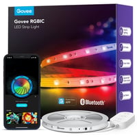 Bandă LED Govee RGBIC 5 m, Control pe segmente, Sincronizare cu muzica, Iluminare RGB multicoloră 1