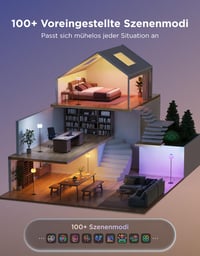 Lampadar LED Govee RGBICWW, reglabil, 1000K-10000K, Negru 4