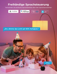 Inteligentná LED žiarovka Govee E27 RGBWW, WiFi, kompatibilná s Matter, Alexa a Google Assistant, 16 miliónov farieb, 800 lm, 54 scén, 2 ks 3