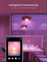 Inteligentná LED žiarovka Govee E27 RGBWW, WiFi, kompatibilná s Matter, Alexa a Google Assistant, 16 miliónov farieb, 800 lm, 54 scén, 2 ks 2