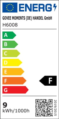 Inteligentná LED žiarovka Govee E27 RGBWW, WiFi, kompatibilná s Matter, Alexa a Google Assistant, 16 miliónov farieb, 800 lm, 54 scén, 2 ks 10