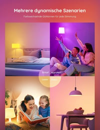 Inteligentná LED žiarovka Govee E27 RGBWW, WiFi, kompatibilná s Matter, Alexa a Google Assistant, 16 miliónov farieb, 800 lm, 54 scén, 2 ks 7