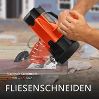 GOXAWEE Körfűrész 1800W Elektromos Fűrész Fához Műanyaghoz Fémhez 12000RPM 62mm Vágásmélység 4 Tárcsával 4
