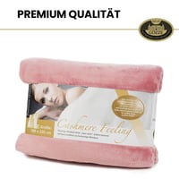 Prémiová deka Gözze Cashmere Feel na túlenie a objímanie, 500 g/m², 180x220 cm, staroružová 8