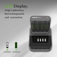 USB nabíjačka GP ReCyko Pro P461 so 4 ks AA 2000 mAh batériami a USB dokovacou stanicou 4