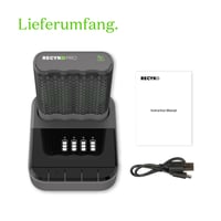 USB nabíjačka GP ReCyko Pro P461 so 4 ks AA 2000 mAh batériami a USB dokovacou stanicou 2