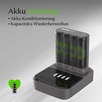 USB nabíjačka GP ReCyko Pro P461 so 4 ks AA 2000 mAh batériami a USB dokovacou stanicou 6